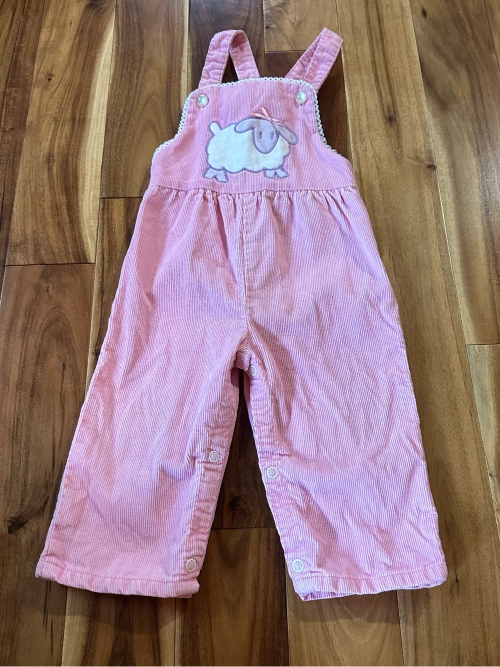 Vintage 1980’s-1990’s toddletime pink corduroy overalls. 18 months.